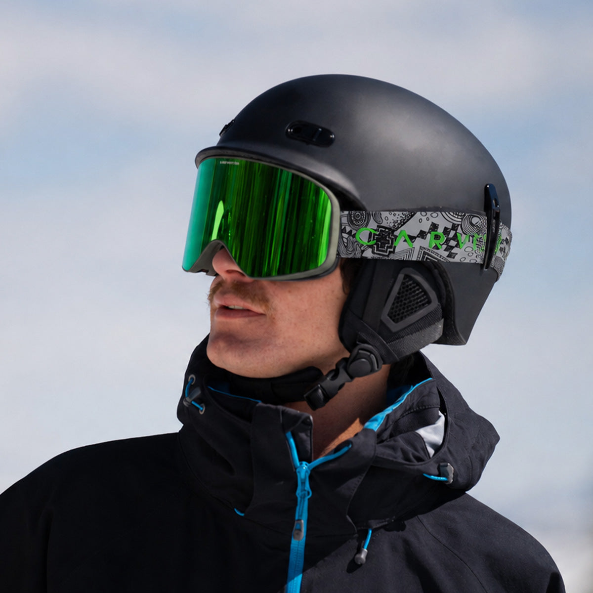 Frother S - Matt Green Frame, Grey Lens with Green Mirror