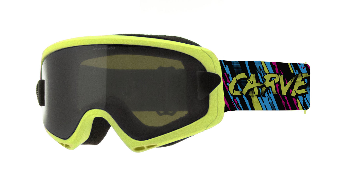 Clingon - Matt Green Frame, Yellow Lens with Grey Magnetic Overlay