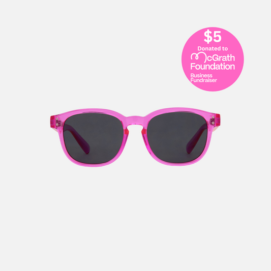 Havana Jr - Crystal Hot Pink Frame Grey Lens Sunglasses