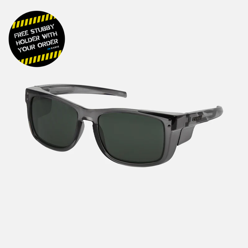 Smoko - Safety Crystal Charcoal Frame - Grey Lens