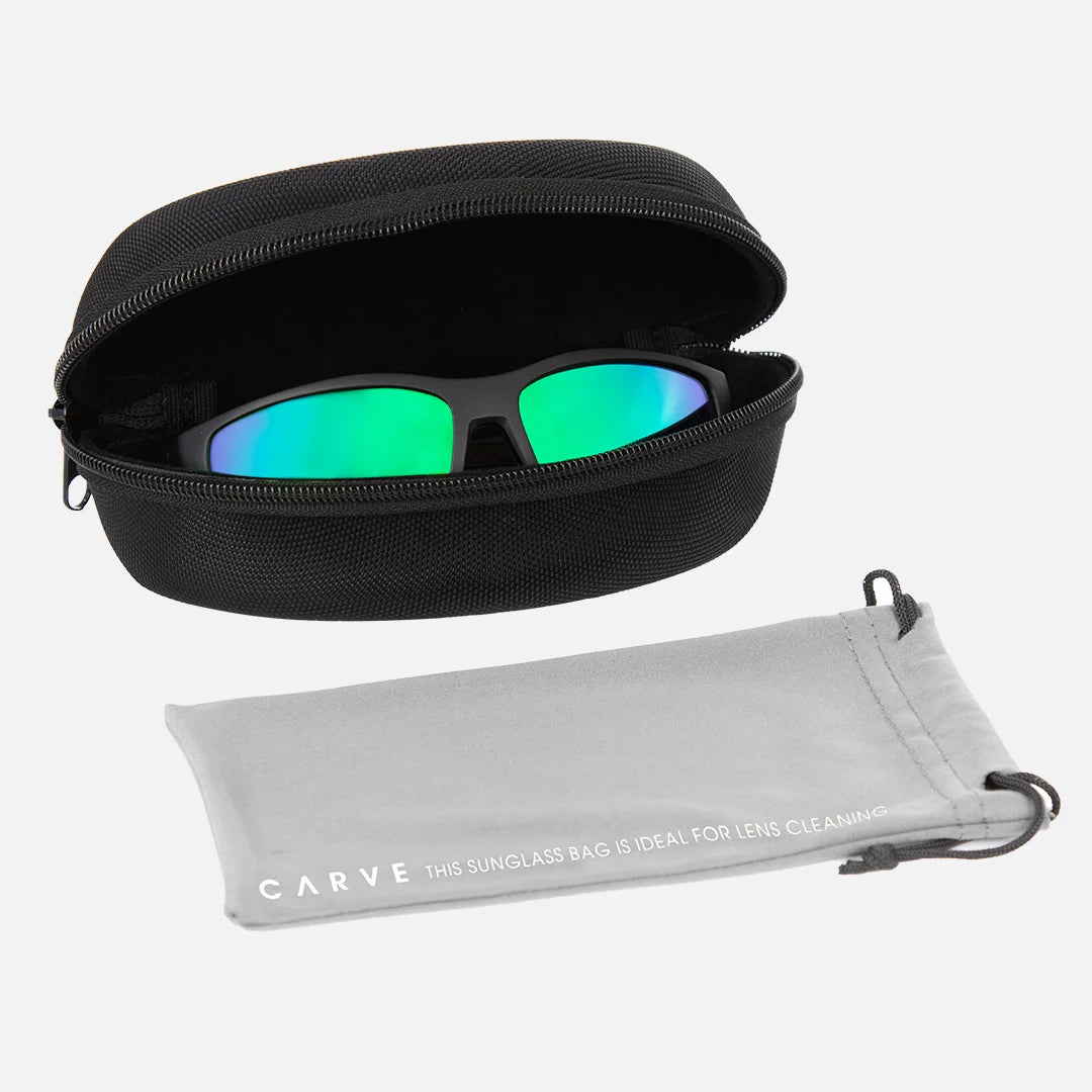 Carbon - Matt Black Frame - Polarized Mineral Glass Copper Iridium Lens