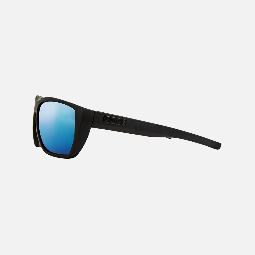 Carbon - Matt Black Frame - Polarized Mineral Glass Blue Iridium Lens