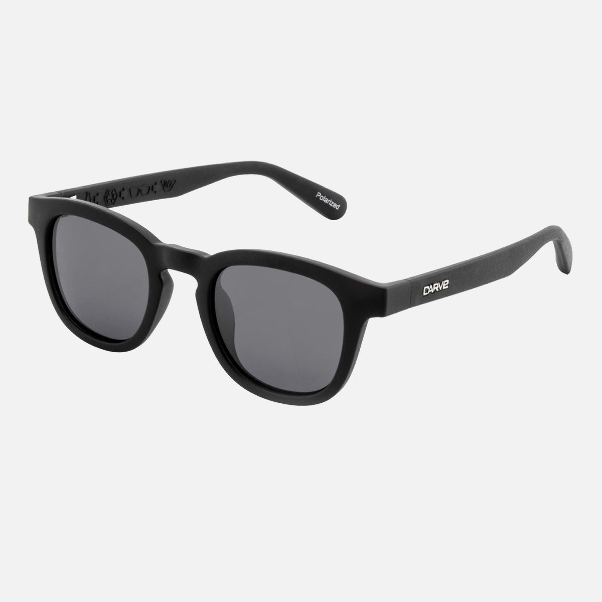 Havana - Injected Polarized Matt Black Frame Recycled Sunglasses