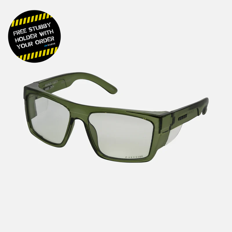 Volley - Safety Crystal Green Frame - Grey Clear Photochromatic Lens