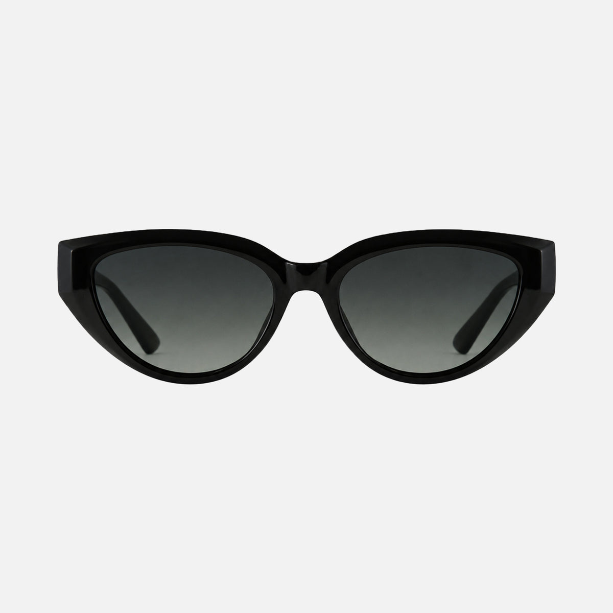 COCO - GLOSS BLACK FRAME WITH GREY POLARIZED LENS