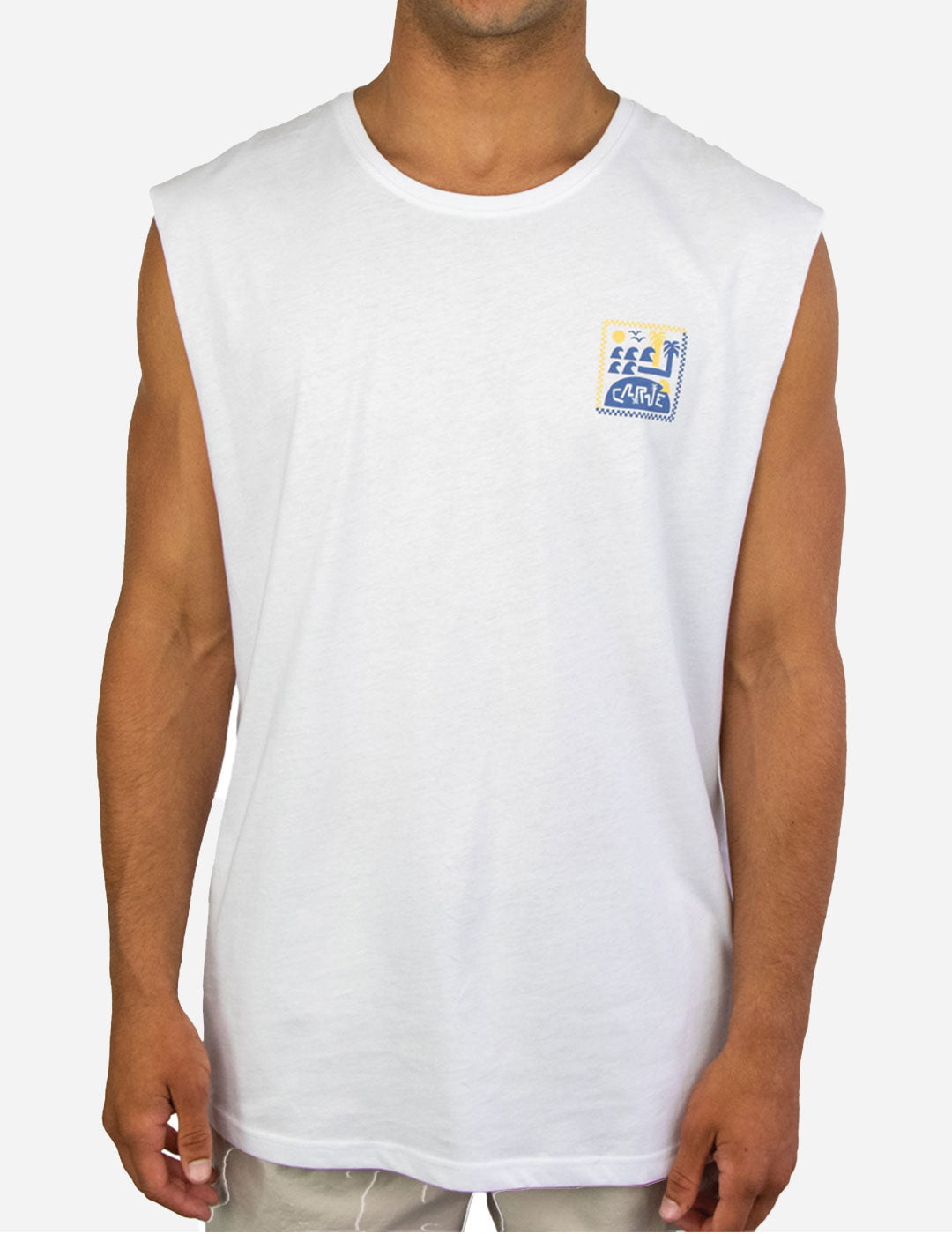 Palm Island - Boys Muscle Top - White