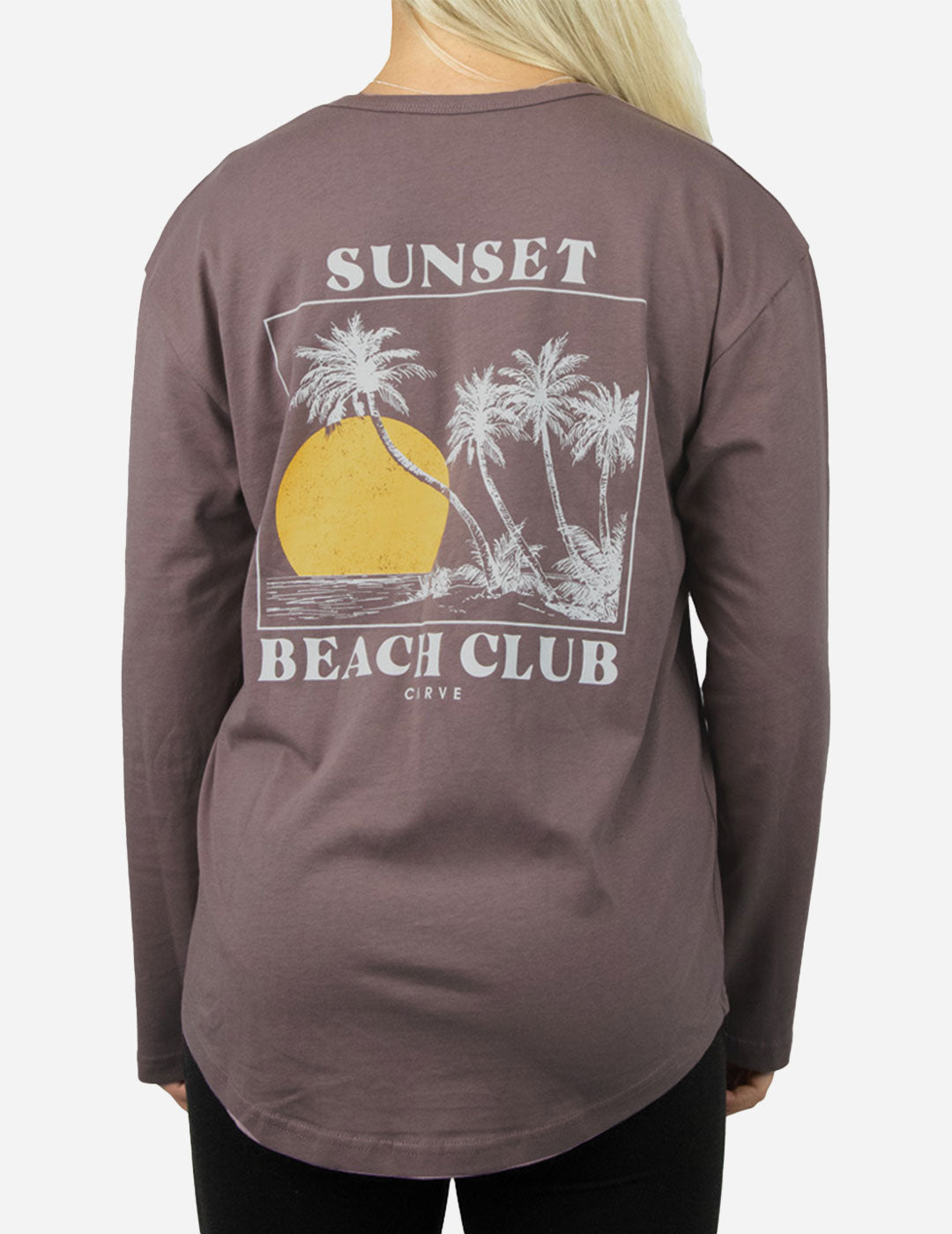 Tropics - Girl's Long Sleeve Tee - Cinder