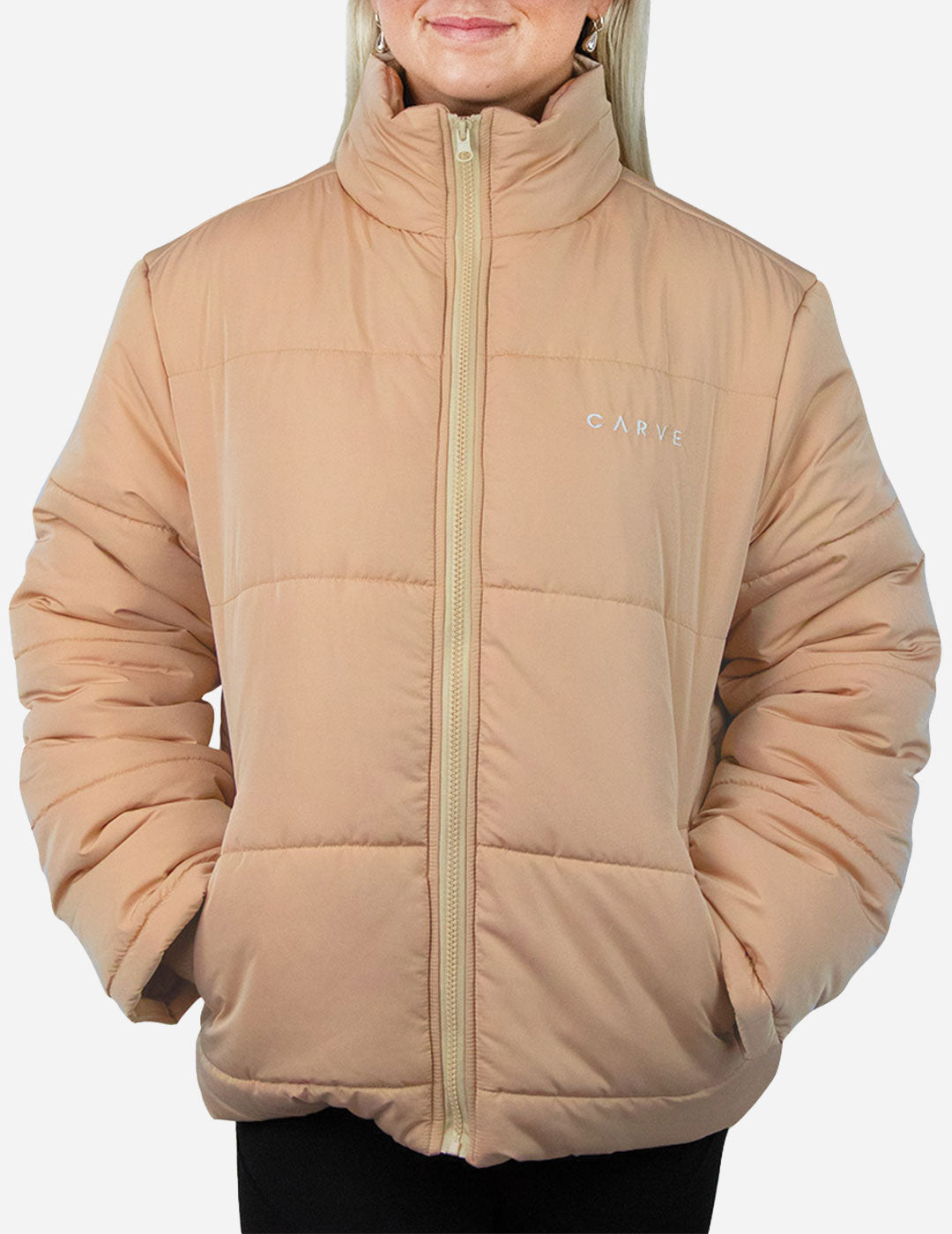 Aspen - Girl's Puffer Jacket - Nude