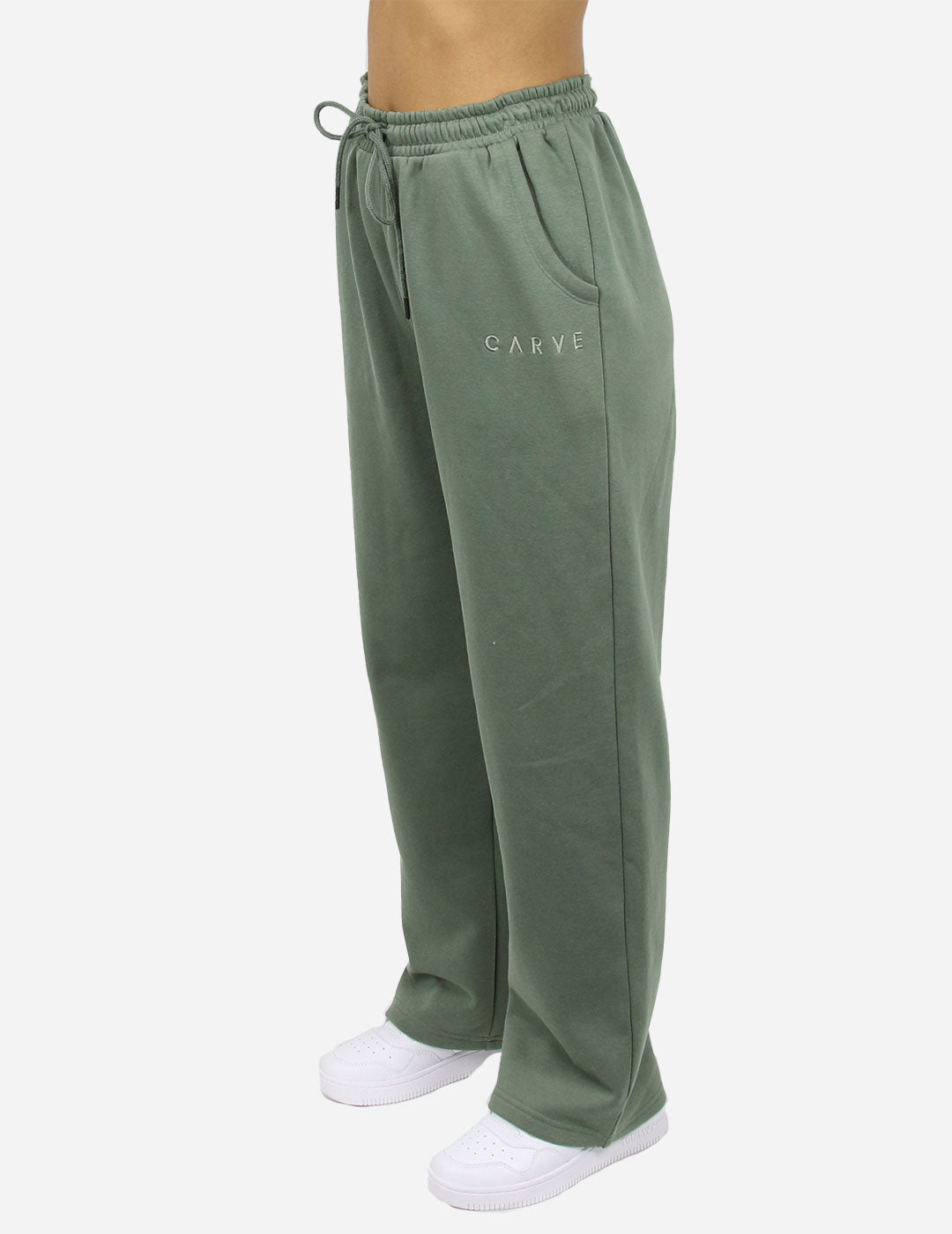 The Standard - Girl's Track Pant with Stralght Leg - Olive