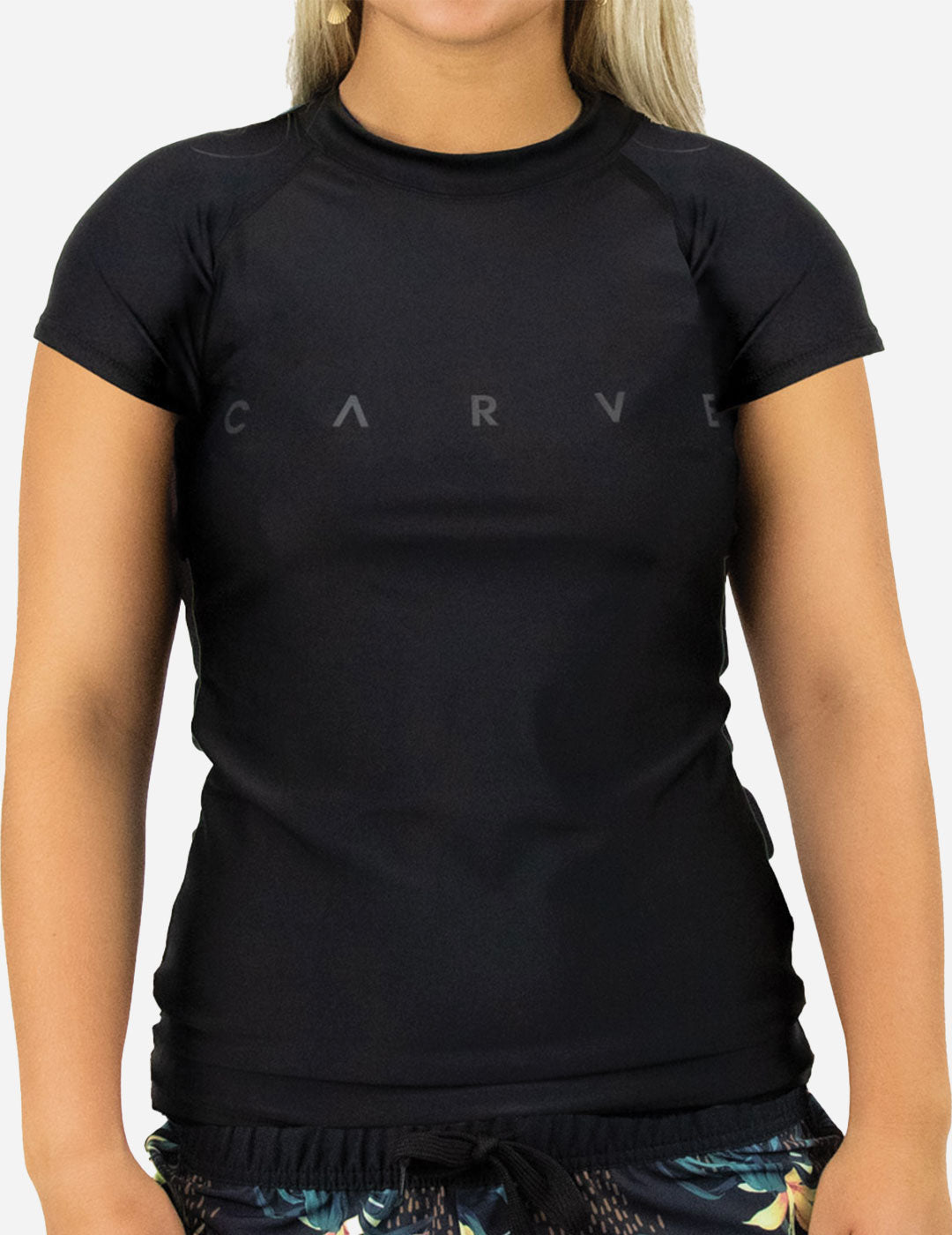 Palmira - Women's Cap Sleeve Rash Vest - Black