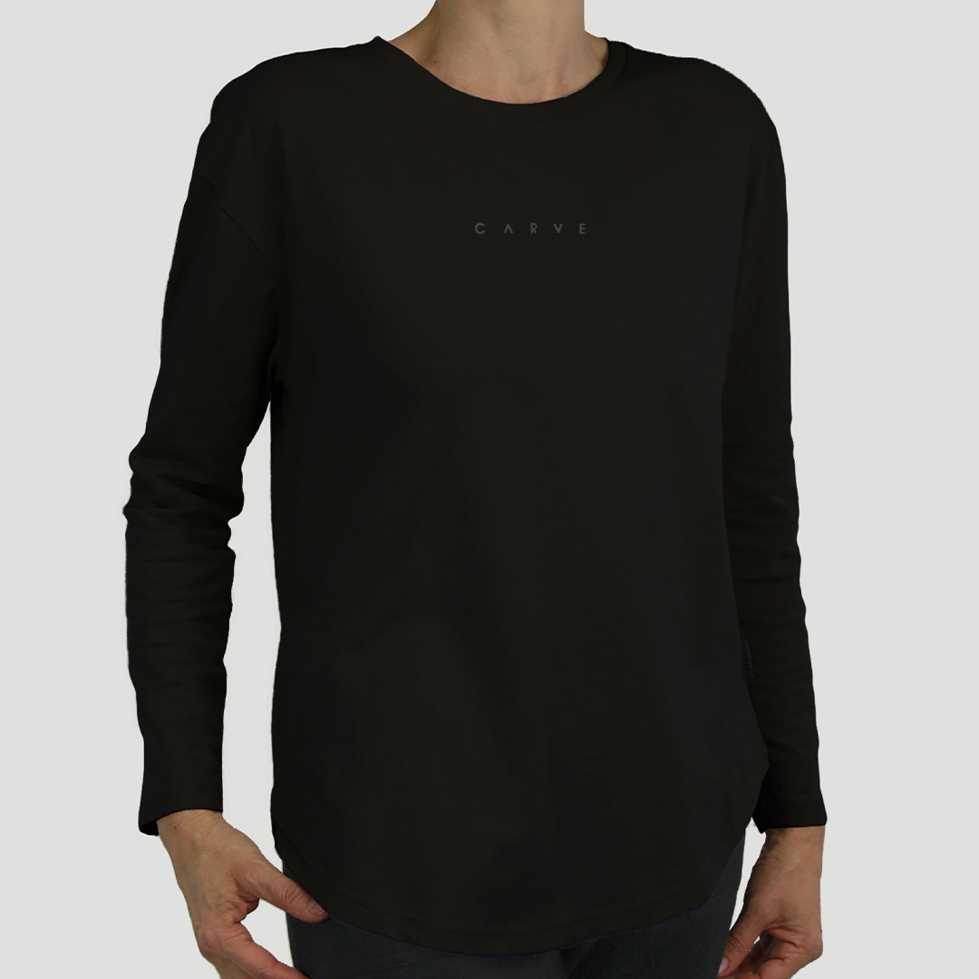 Dayglow - Girl's Long Sleeve Tee - Black