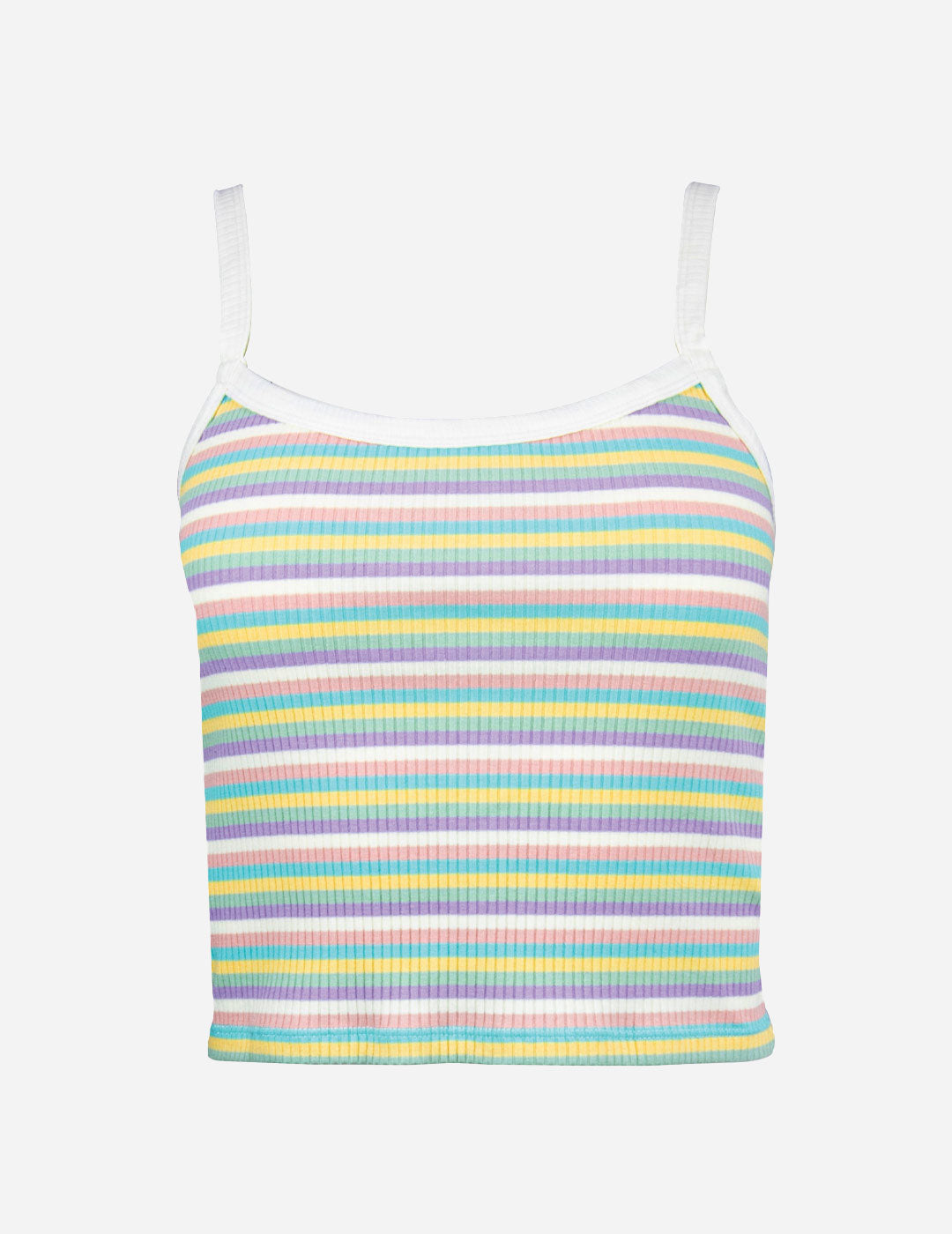 Tutti Frutti - Womens Fitted Singlet - Candy Stripe