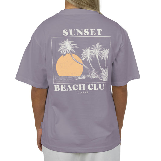 Beach Club - Womens Short Sleeve Tee - Lavender