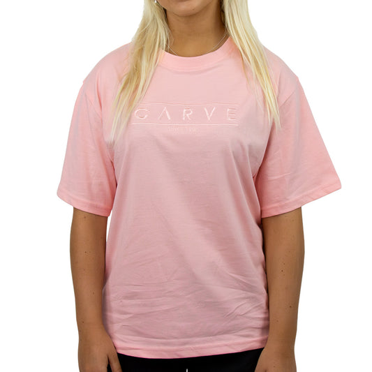 Series - Womens Short Sleeve Tee - Powder Pink