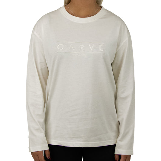 Signature Womens Long Sleeve Tee - Whipped Butter