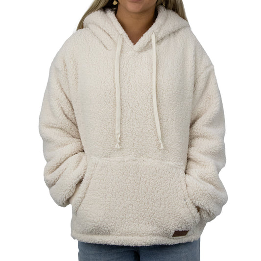 Jasper - Women's Pull Over Polar Fleece Hoodie - Natural Beige