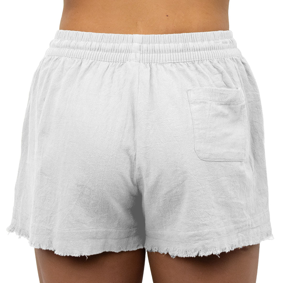 Kauai - Girls Beach Short - White
