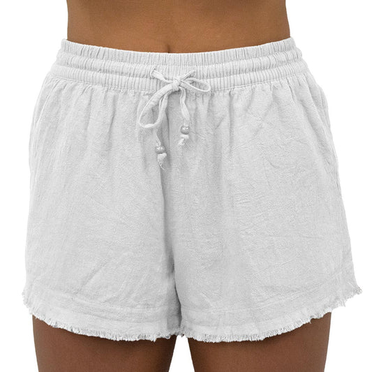 Kauai - Girls Beach Short - White