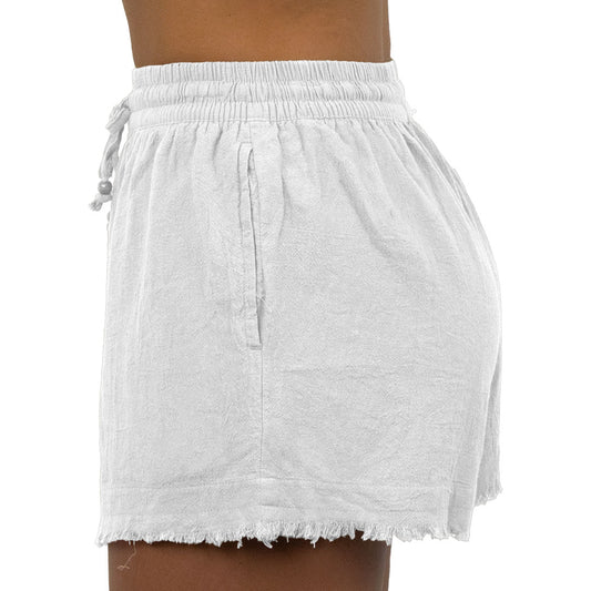 Kauai - Girls Beach Short - White