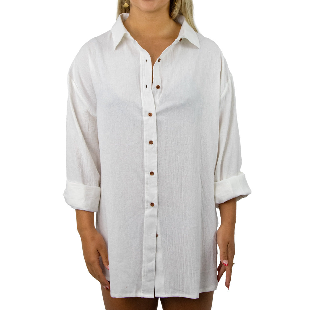 Hanalei - Women's Long Sleeve Shirt - White