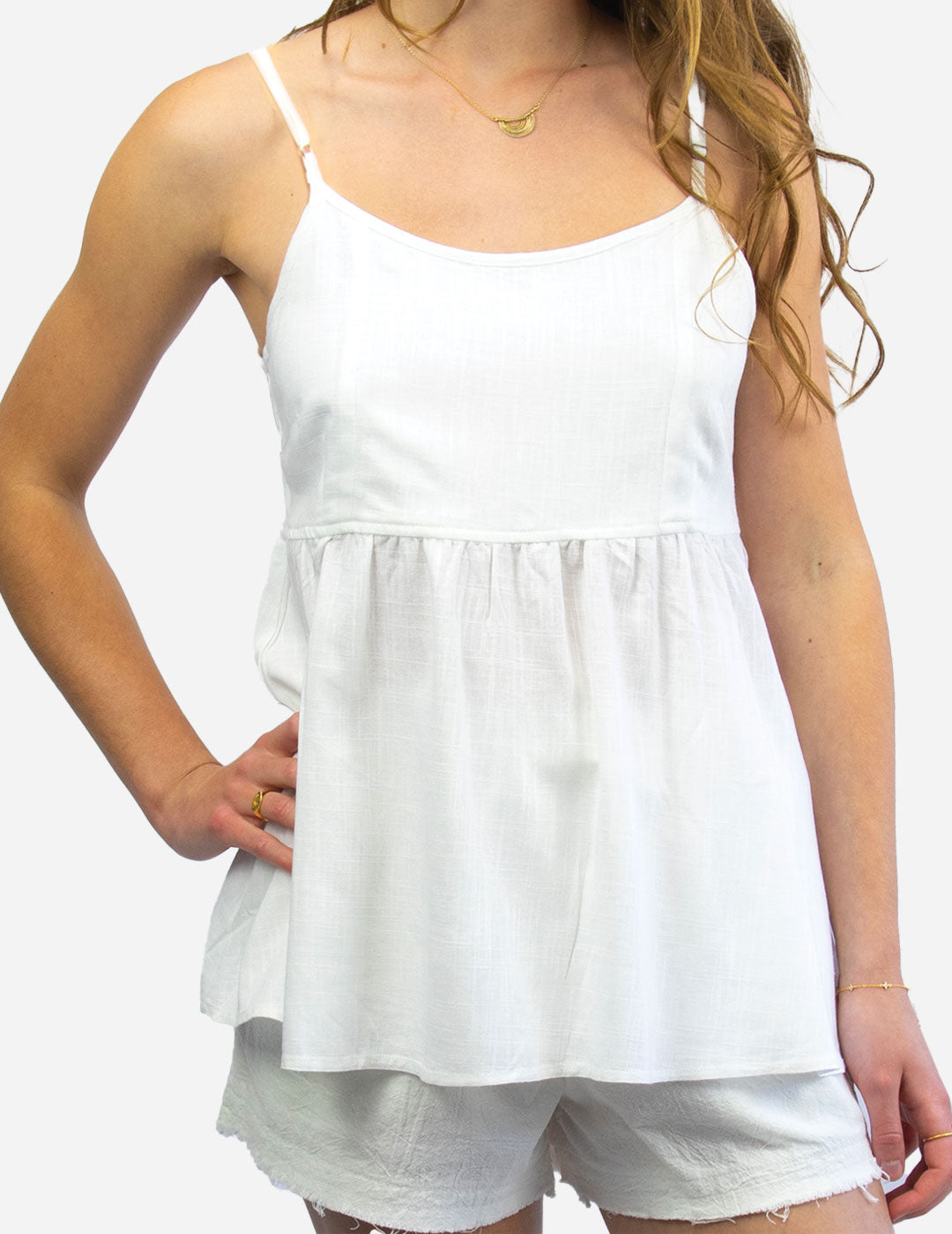 MAUI Womens cami top WHITE