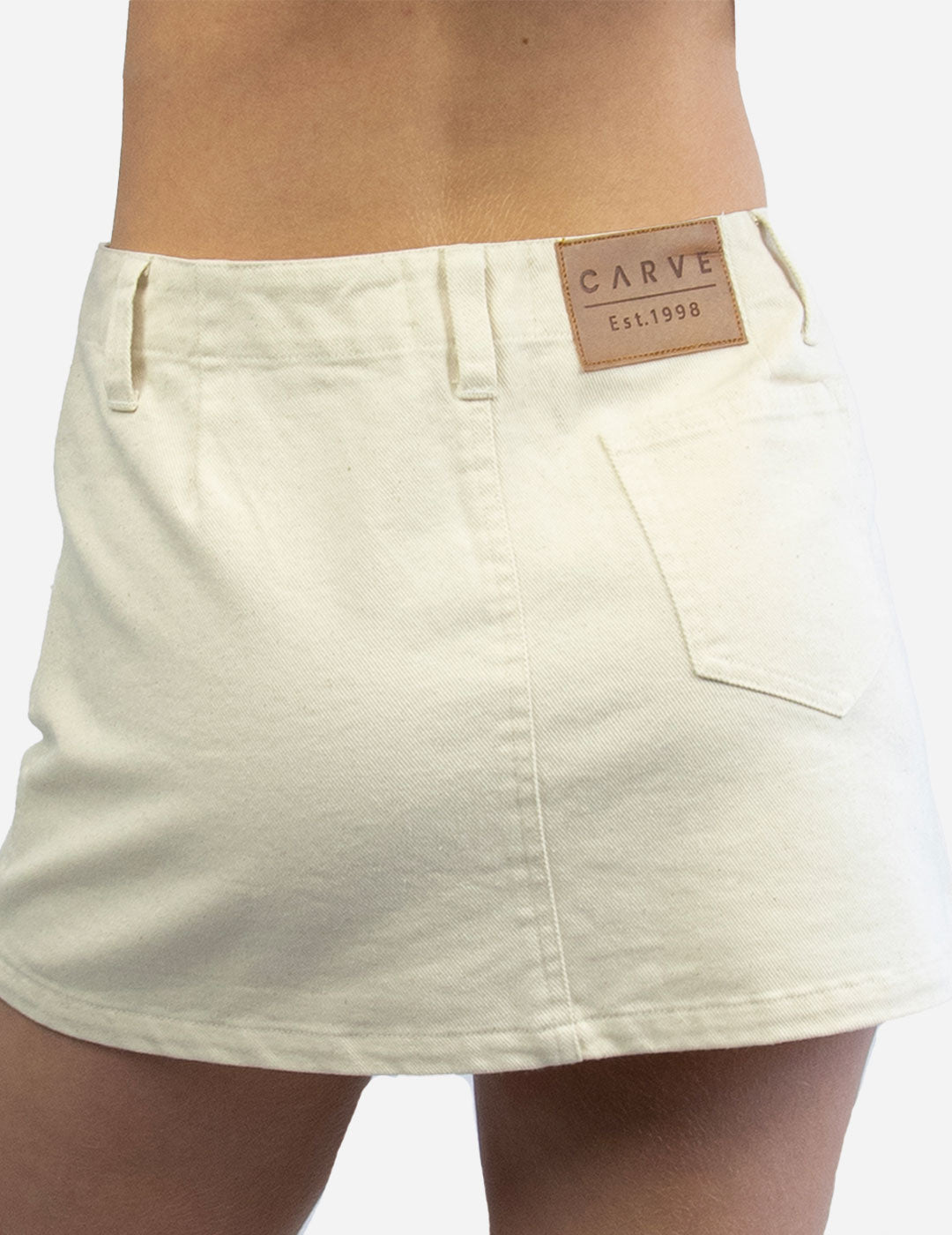 GIGI Womens denim skirt MILK