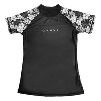 Chillseeker - Girls Short Sleeve Rash Vest Black