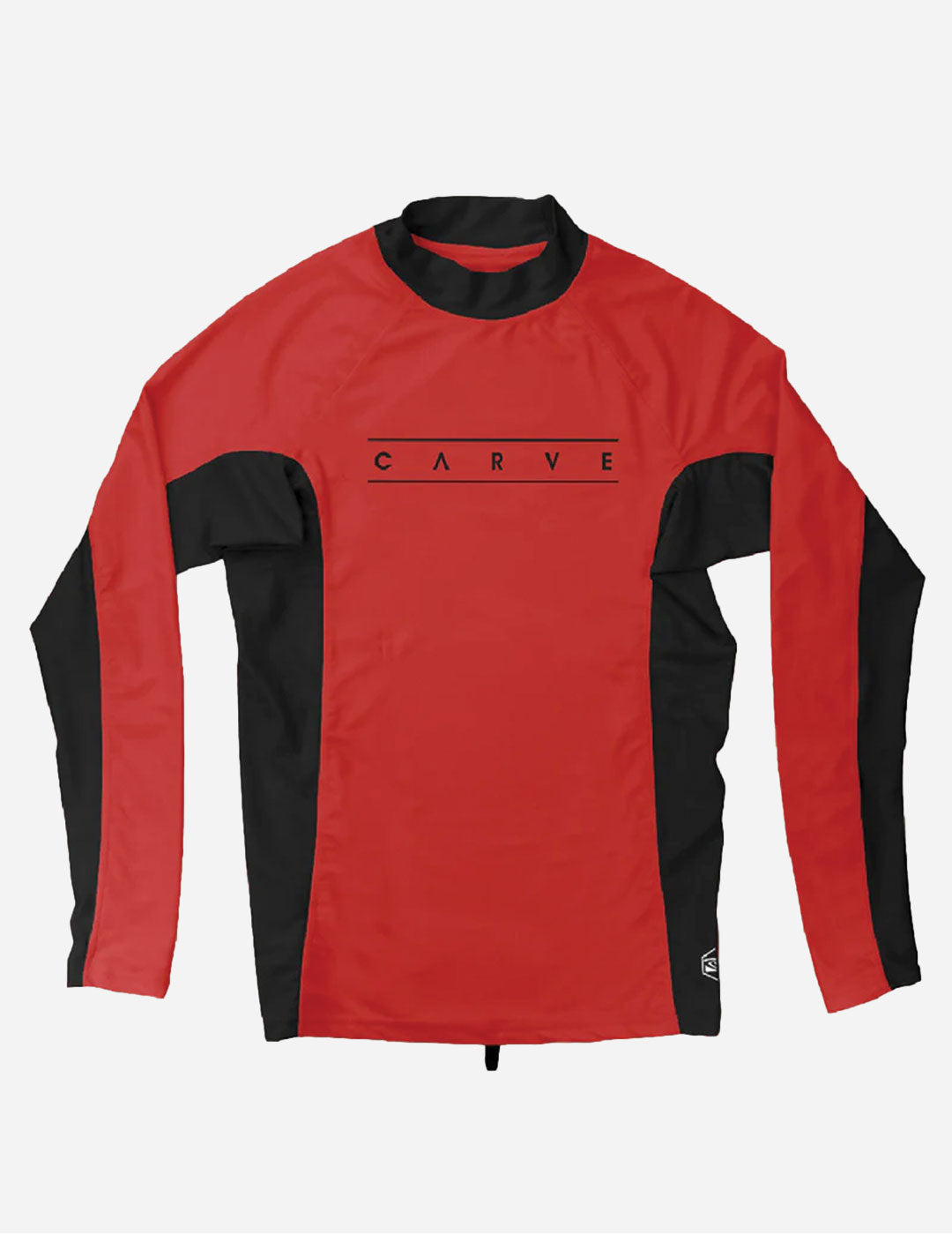 Dual - Men's Long Sleeve Rashie - Red / Black