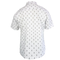 Ancora Boy's Short Sleeve Button Front Shirt - White