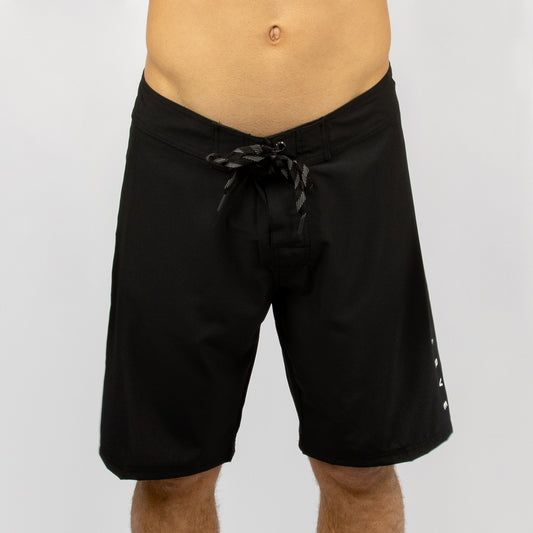 Power Up - Mens Elastic Waist Boardshort - Black