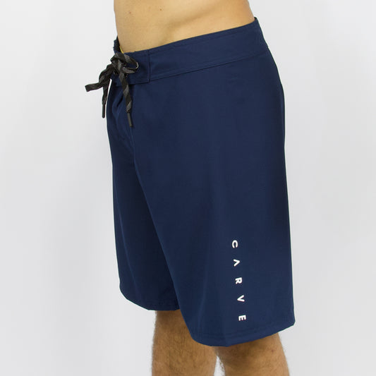 Power Up - Men's Flat Waist Boardies 20" - Navy