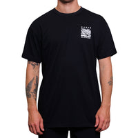 Corfu Mens Larger Sizes Short Sleeve Tshirt - Black