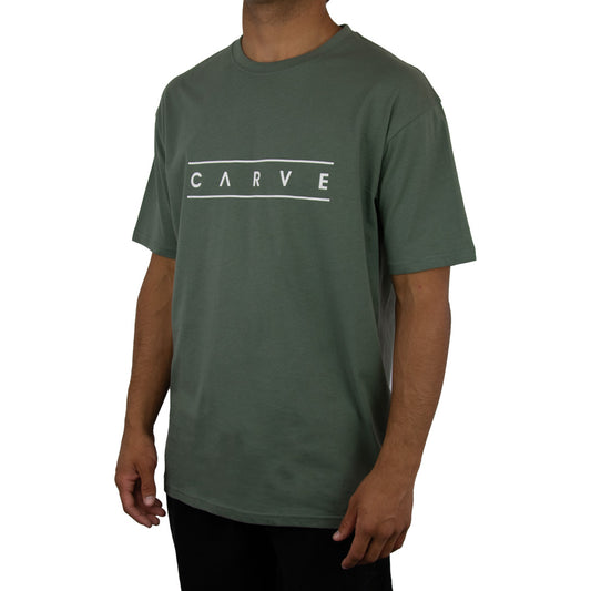 Snapper Mens Short Sleeve Relaxed Tee - Olive