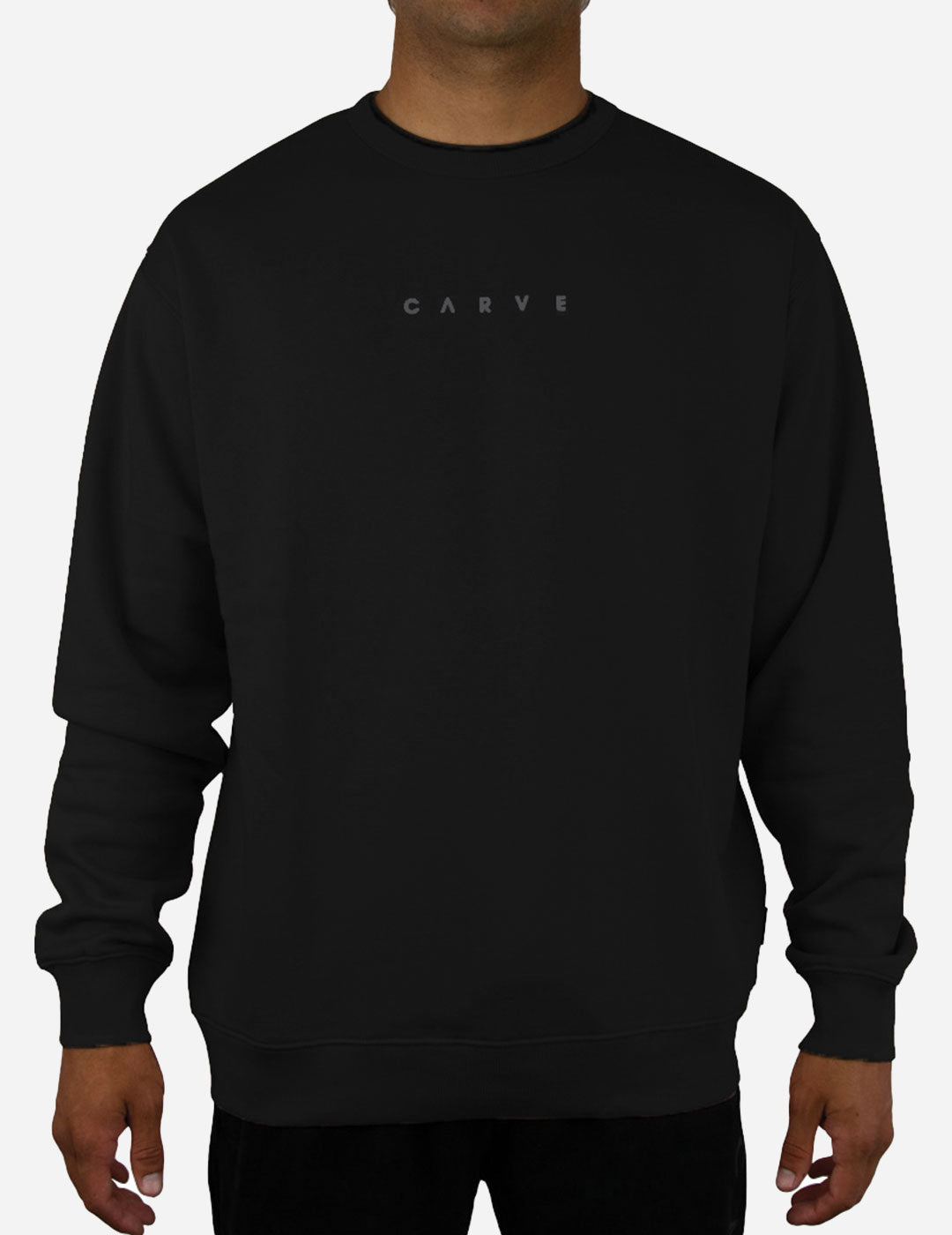 Highway - Men's Crew Neck Sweatshirt - Black