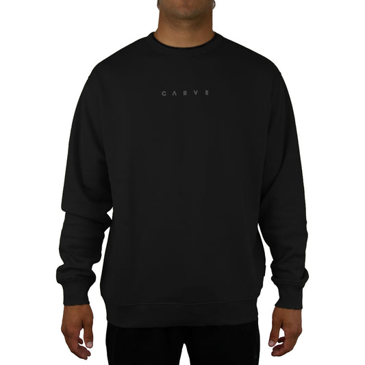 Highway - Men's Crew Neck Sweatshirt - Black