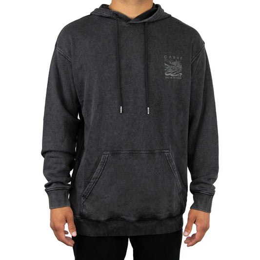 Finals - Mens Pull Over Hoodie Vintage Wash - Charcoal