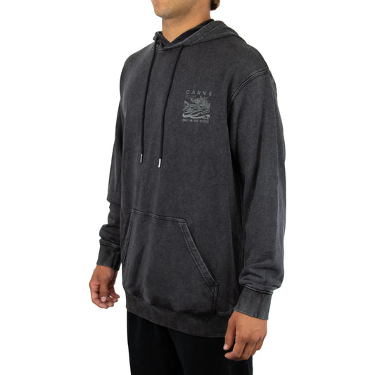 Finals - Mens Pull Over Hoodie Vintage Wash - Charcoal