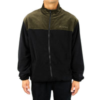 Saguaro - Mens Larger Size Zip Front High Neck Jacket - Black Olive