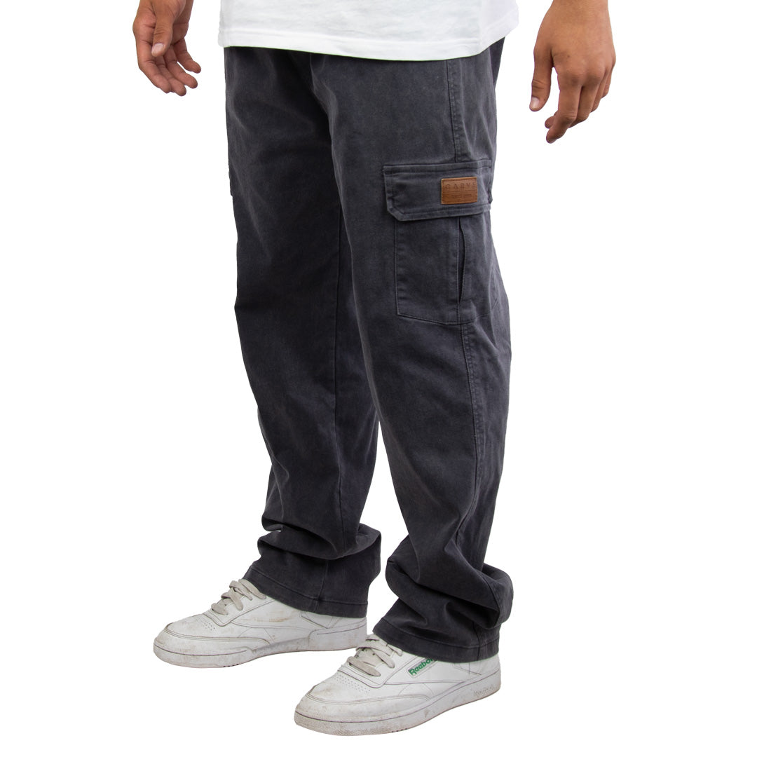 Atlas - Boy's Elastic Waist Cargo Pant - Charcoal
