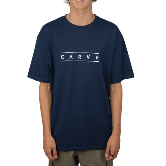 Dark & Stormy - Mens Short Sleeve Oversized Tee - Navy