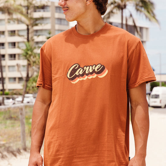 Vantage - Mens Short Sleeve Tee - Rust