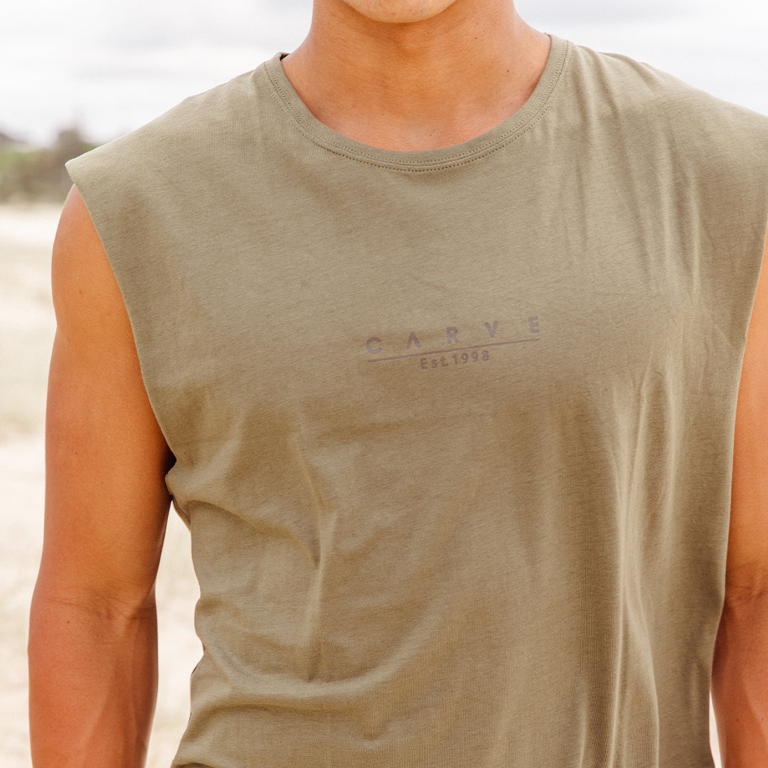 Legacy - Mens Muscle Tee - Vintage Khaki