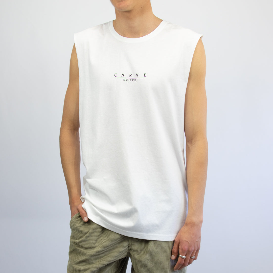 Legacy - Mens Muscle Tee - White