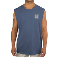 Palm Island - Mens Muscle Tee - Moonlight Blue