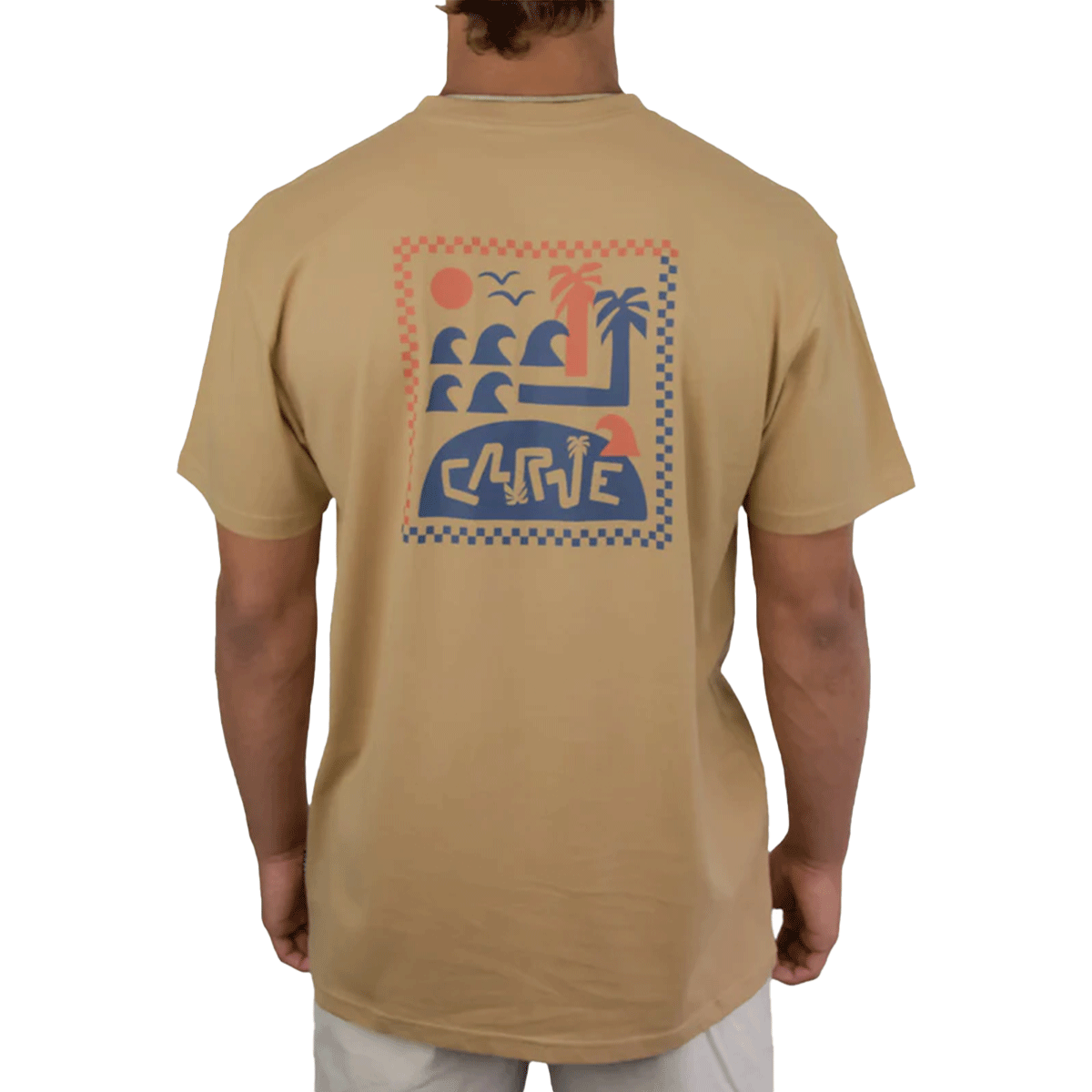 Surf 'N' Sun - Mens Short Sleeve Tee - Dark Sand