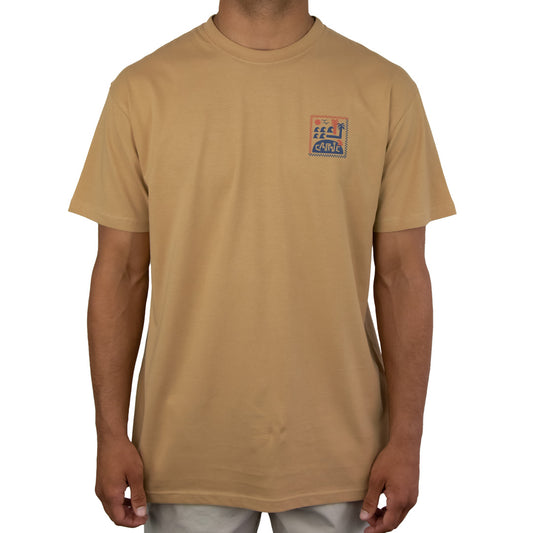 Surf 'N' Sun - Mens Short Sleeve Tee - Dark Sand