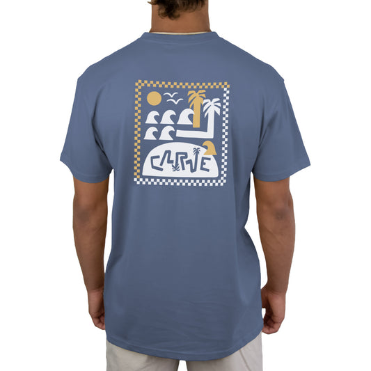 Surf 'N' Sun - Mens Short Sleeve Tee - Moonlight Blue