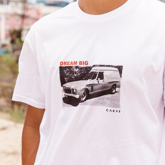 Cruisin' - Mens Short Sleeve Tee - White