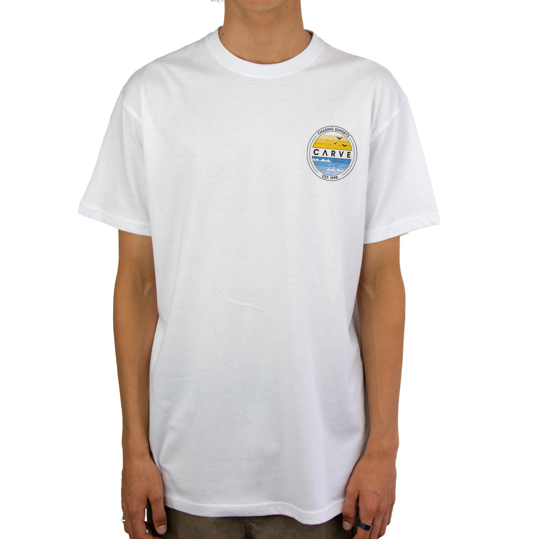 Horizon - Mens Short Sleeve Tee - White