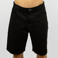 BYRON - Men's denim short - Black